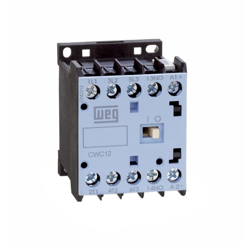 mini contator cwc12 10 30v26 220vca 12a 1na weg alfabot