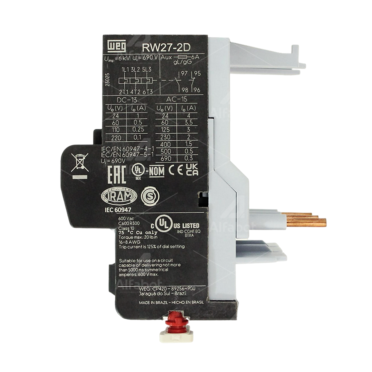 Relé Térmico Sobrecarga RW27-2D3-U004 2,8 - 4A