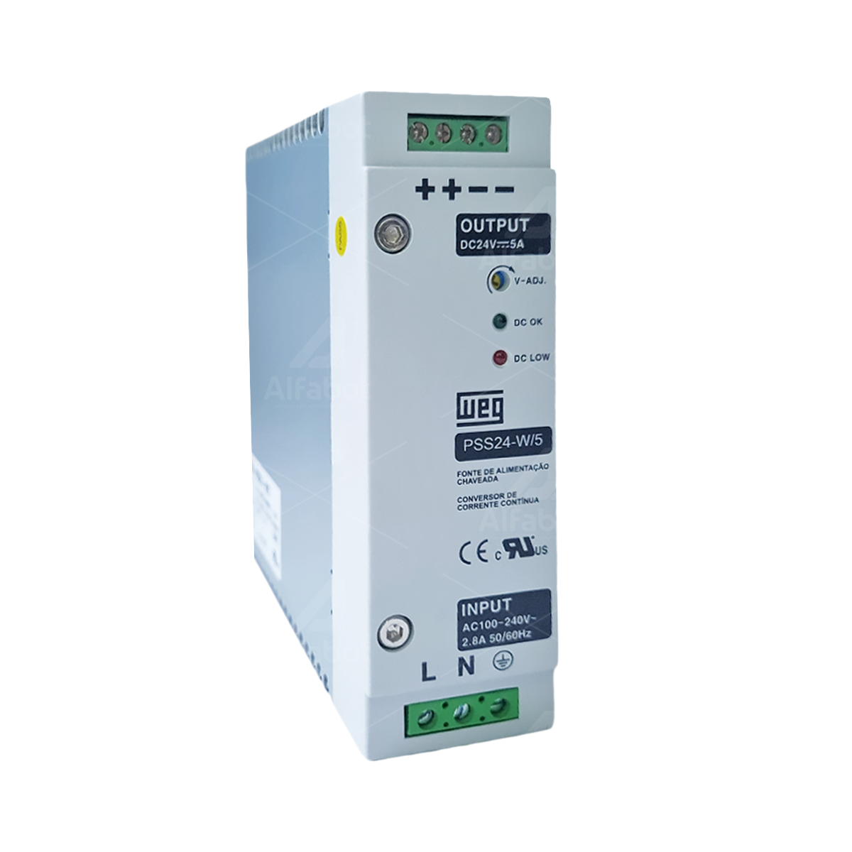 Fonte de Alimentação Chaveada WEG 5A 120W 24VCC - PSS24-W/5